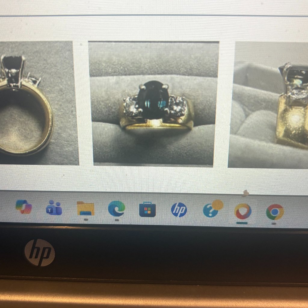 Custom Diamond And Sapphire Engagement Ring